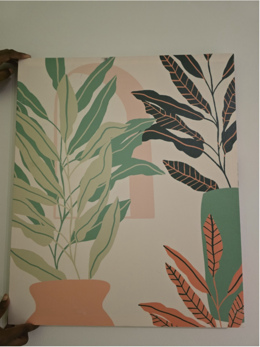 Abstract Botanical Canvas Wall